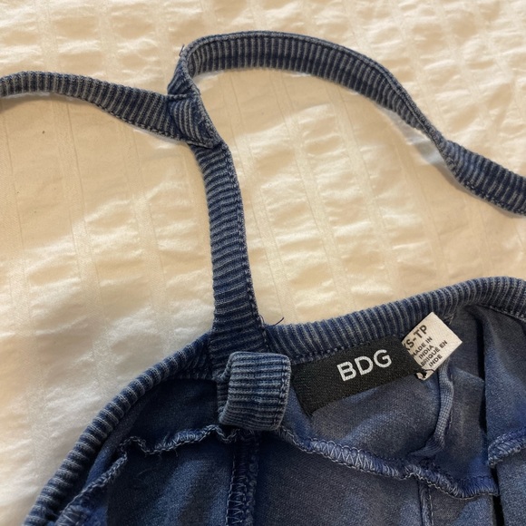 BDG Urban Outfitters blue distressed fit and flair mini dress - Picture 4 of 5